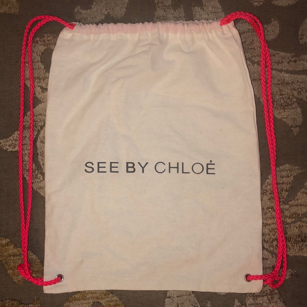 See by Chloe dust bag draw string backpack